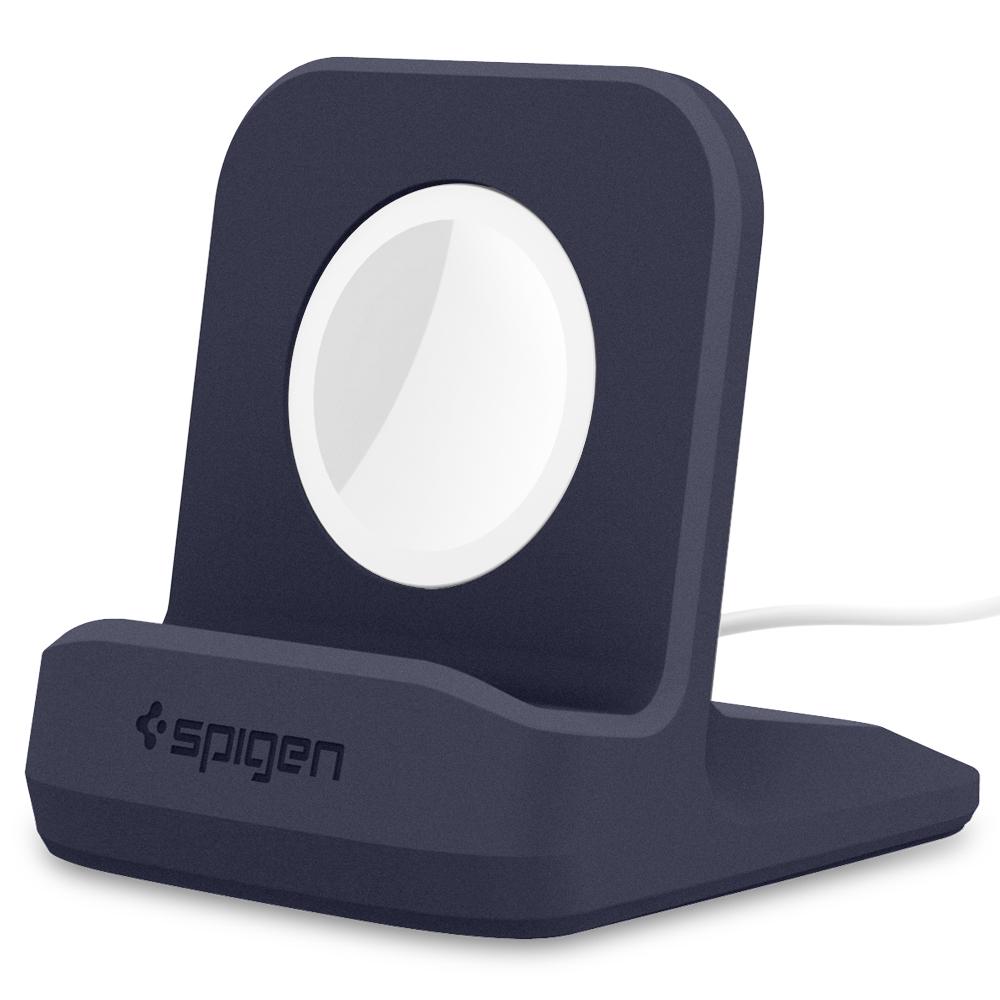 Apple Watch Night Stand	S350 Midnight Blue	showing a front facing view of the stand