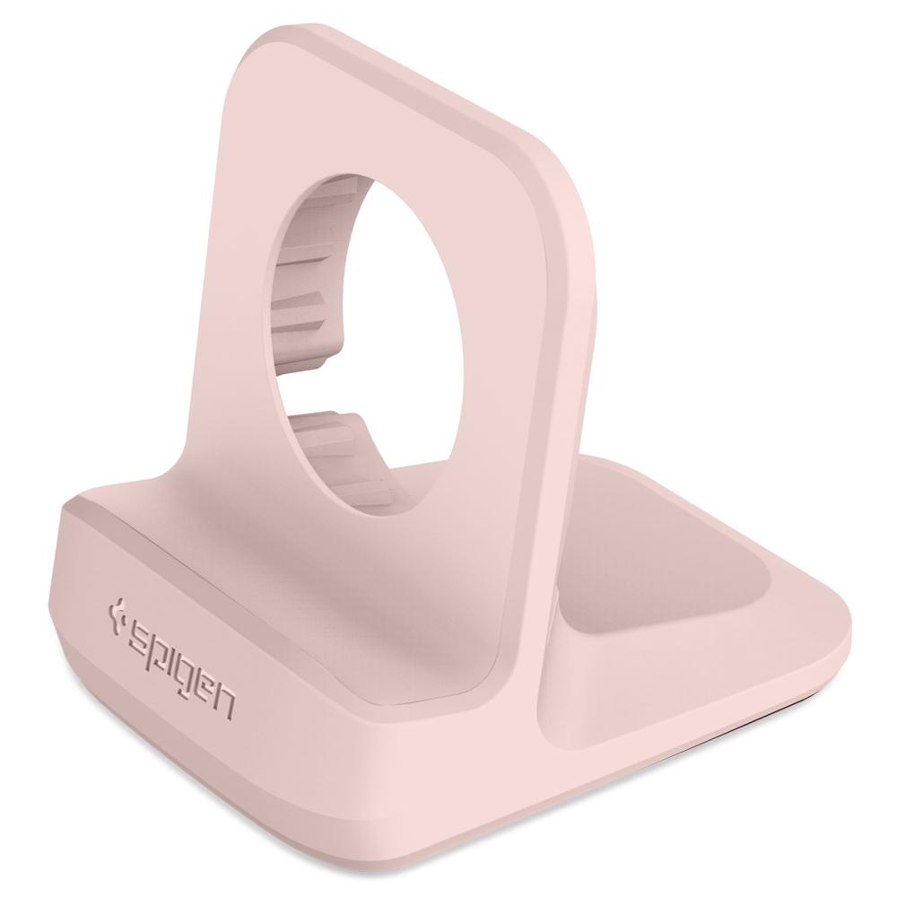 Apple Watch Night Stand	S350 Pink Sand	showing a front facing view of the stand