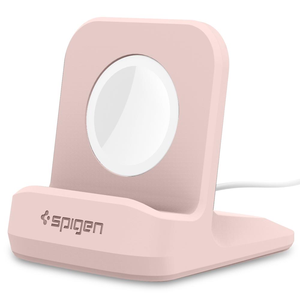 Apple Watch Night Stand	S350 Pink Sand	showing a front facing view of the stand