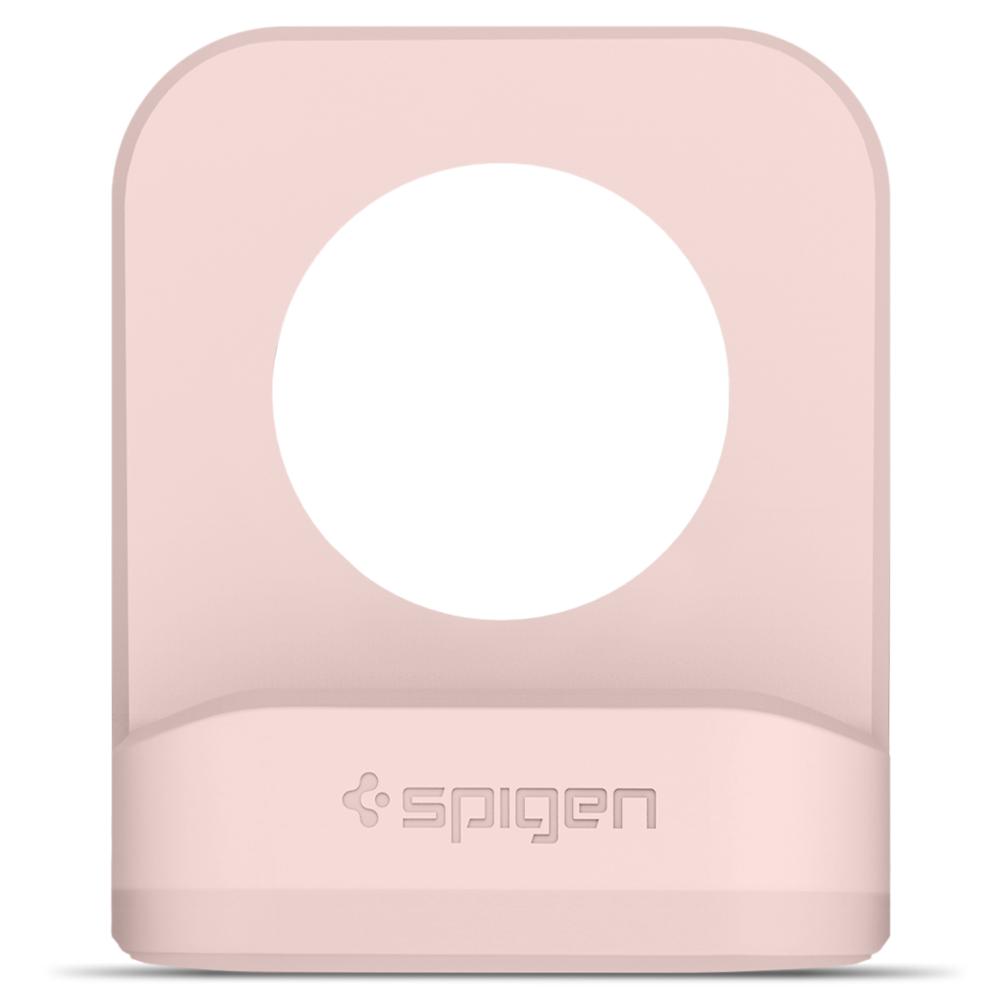 Apple Watch Night Stand	S350 Pink Sand	showing a front facing view of the stand