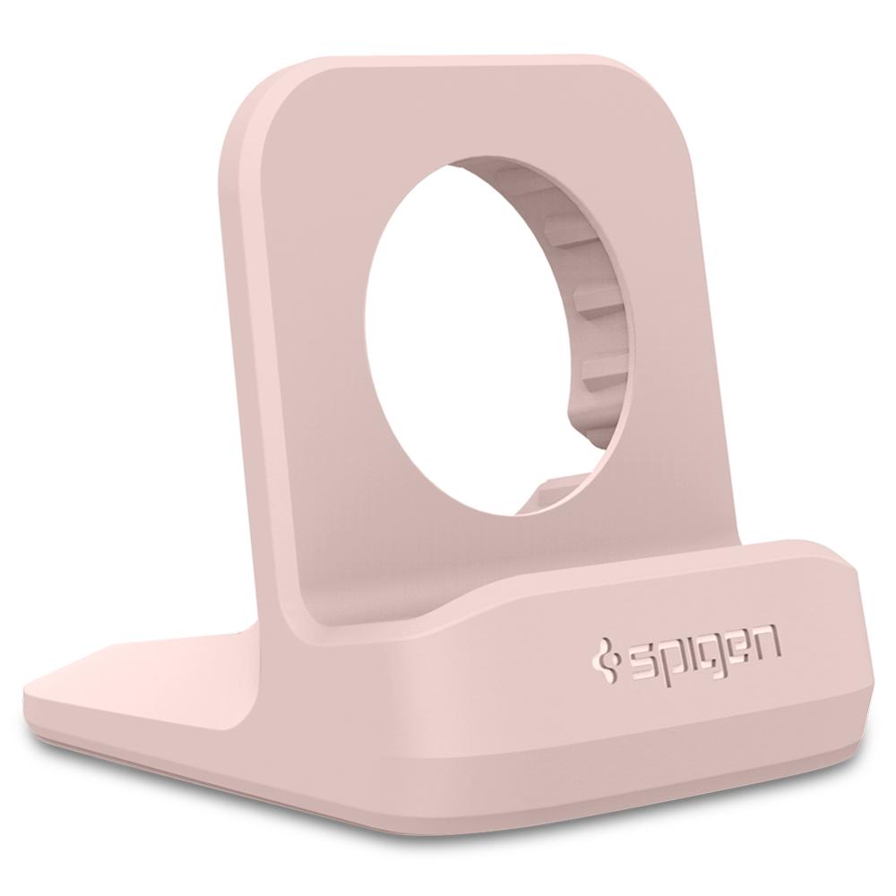 Apple Watch Night Stand	S350 Pink Sand	showing a front facing view of the stand