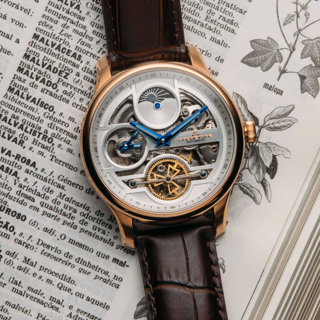 Archetype Archer Automatic Rose Gold White