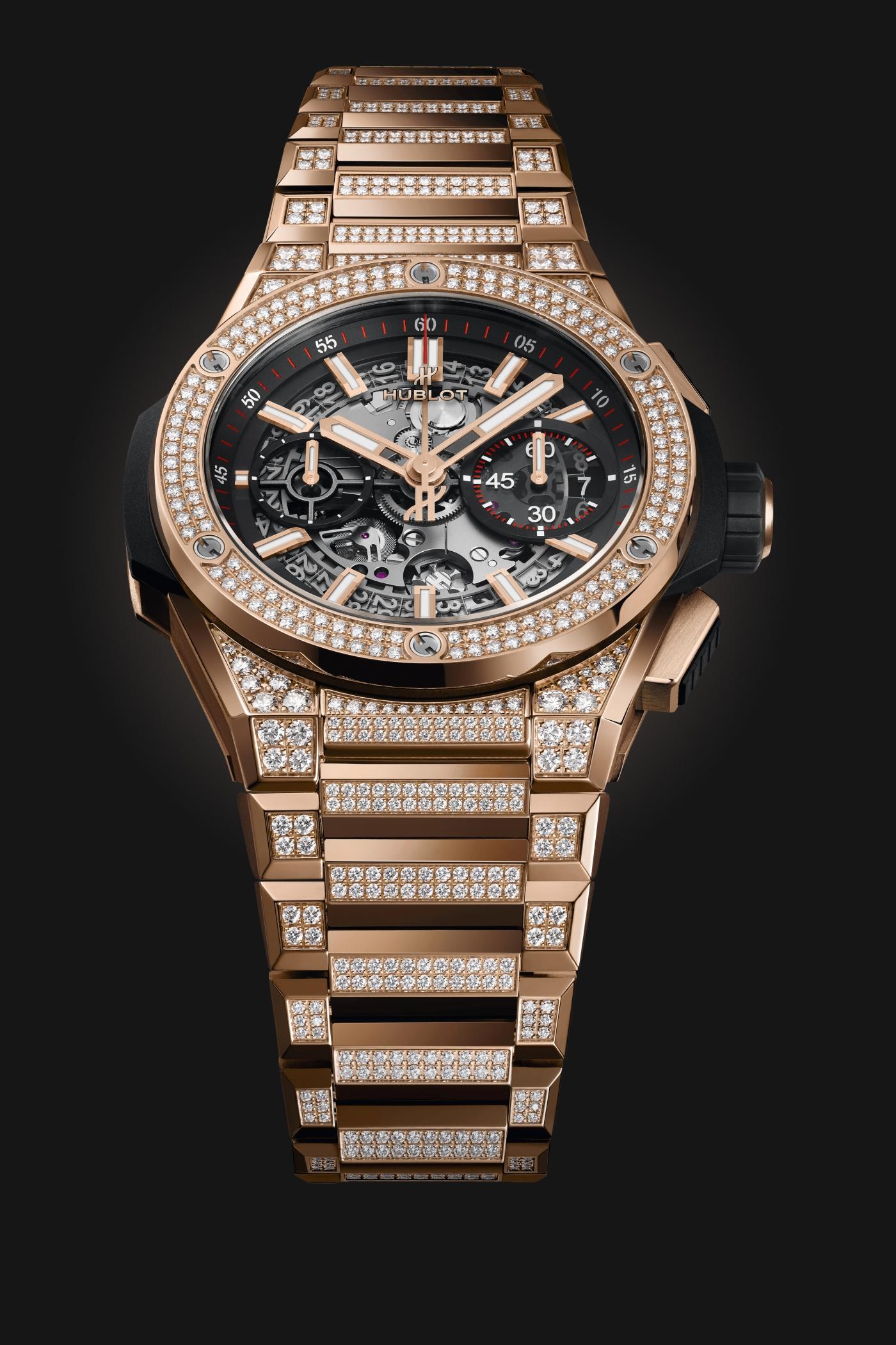BIG BING INTEGRAL KING GOLD PAVÉ || Chronograph Men’s Watch – 034