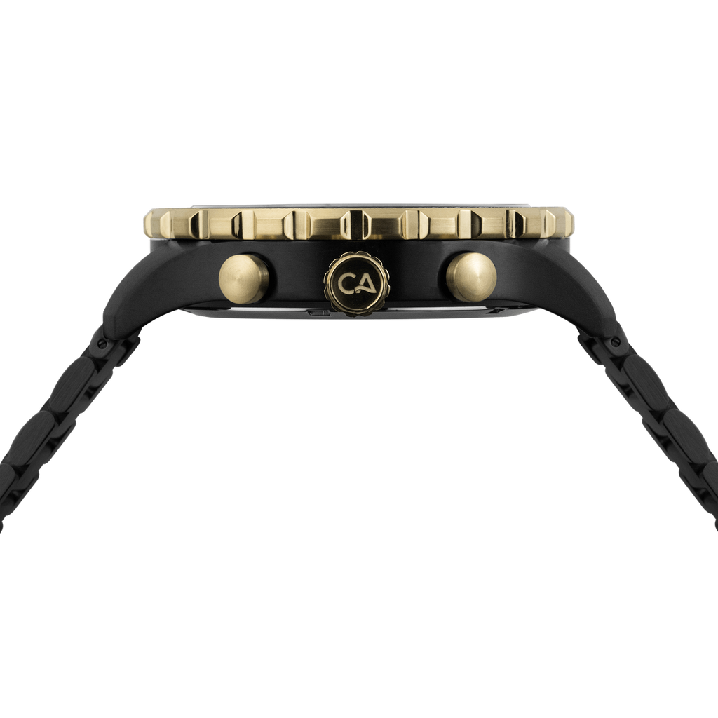 California Watch Co. Mavericks Chrono SS All Black Gold