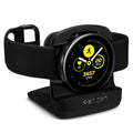 Galaxy Watch Active Night Stand S351 in black showing the front and side with watch on
