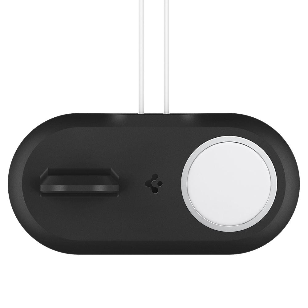 Mag Fit Duo in black showing the top view with chargers placed in