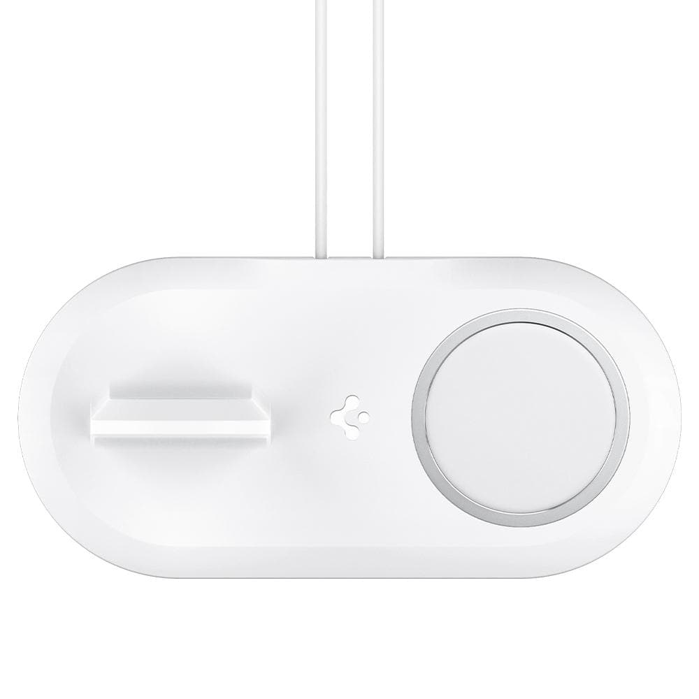 Mag Fit Duo in white showing the top view with chargers placed in