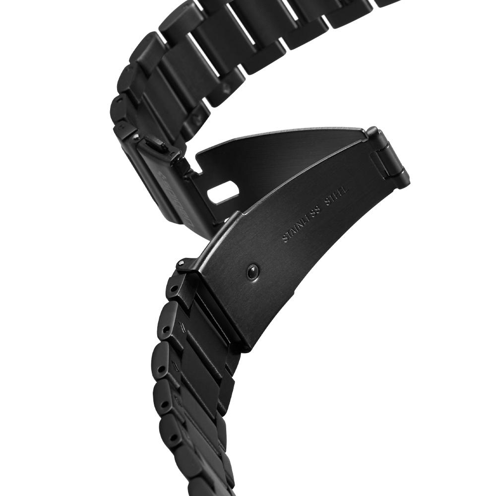 Galaxy Watch 3 (41mm) Watch Band Modern Fit (20mm) in black showing the clasp undone