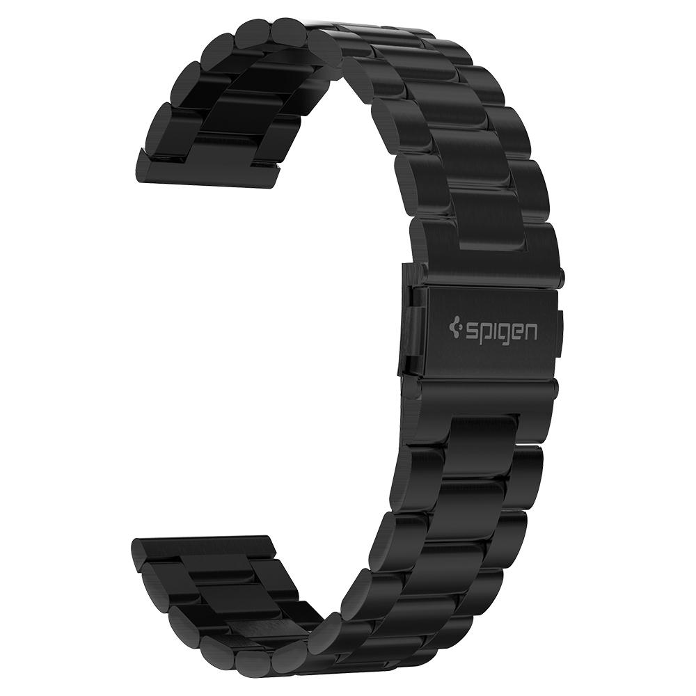 Galaxy Watch 3 (45mm) Watch Band Modern Fit (22mm) in black showing band only at an angle