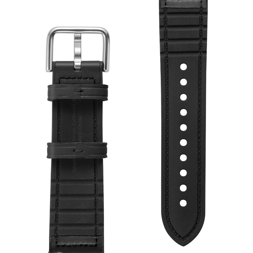 Galaxy Watch 3 (41mm) Watch Band Retro Fit (20mm) in black showing the inside of band