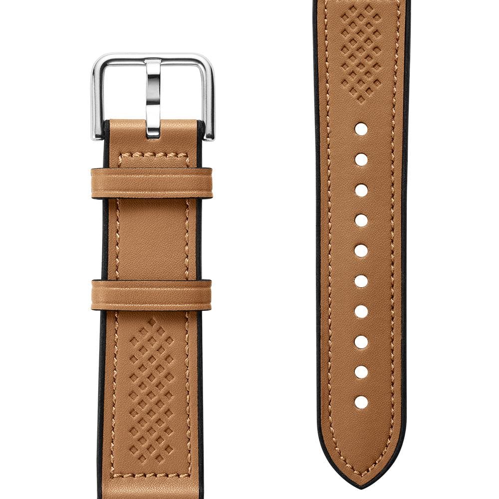 Galaxy Watch 3 (41mm) Watch Band Retro Fit (20mm) in brown showing the outside of band