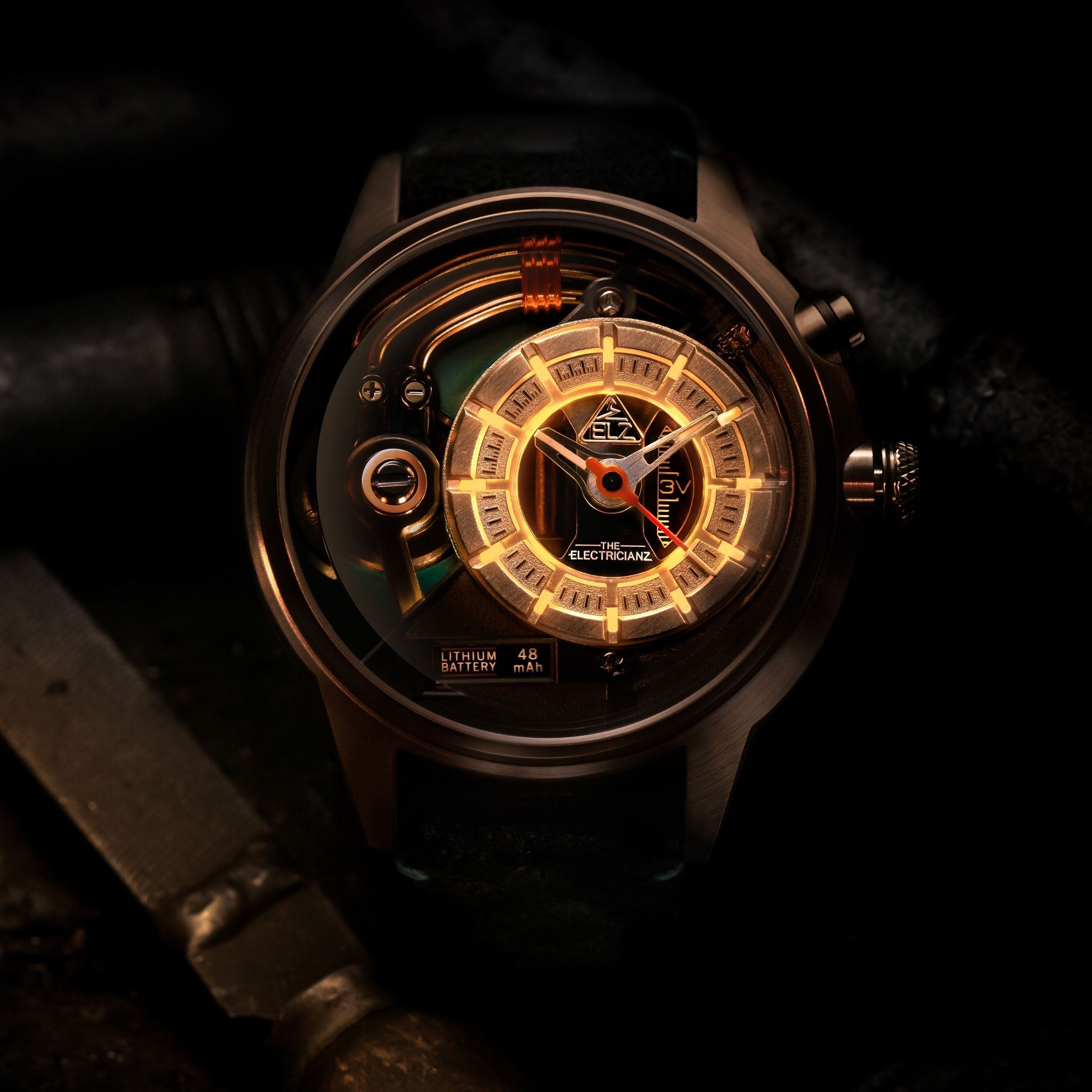 The Electric Cazino Rose Gold Green