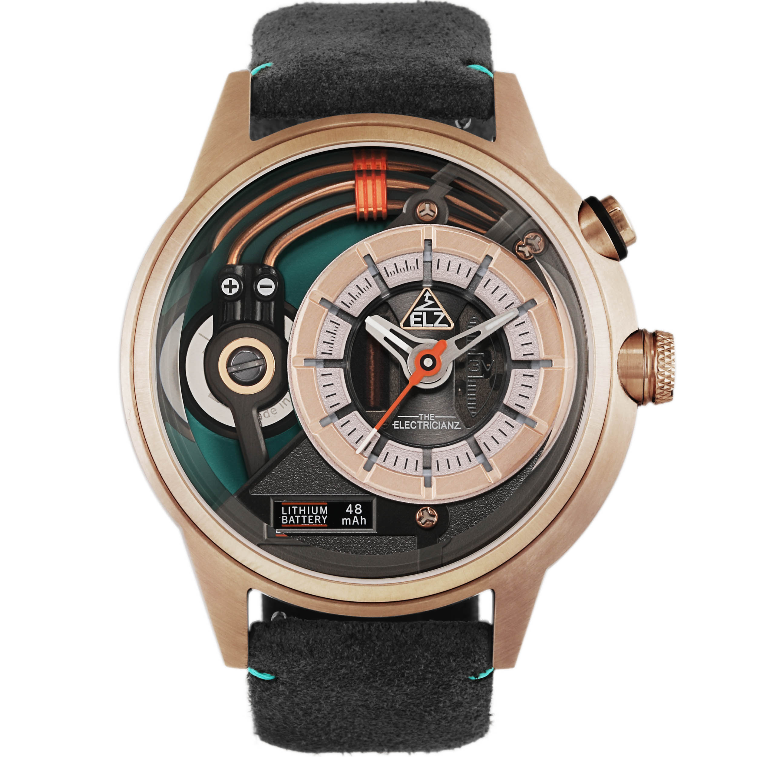 The Electric Cazino Rose Gold Green