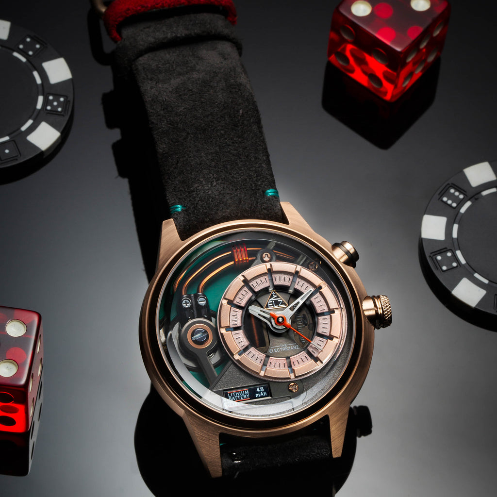 The Electric Cazino Rose Gold Green