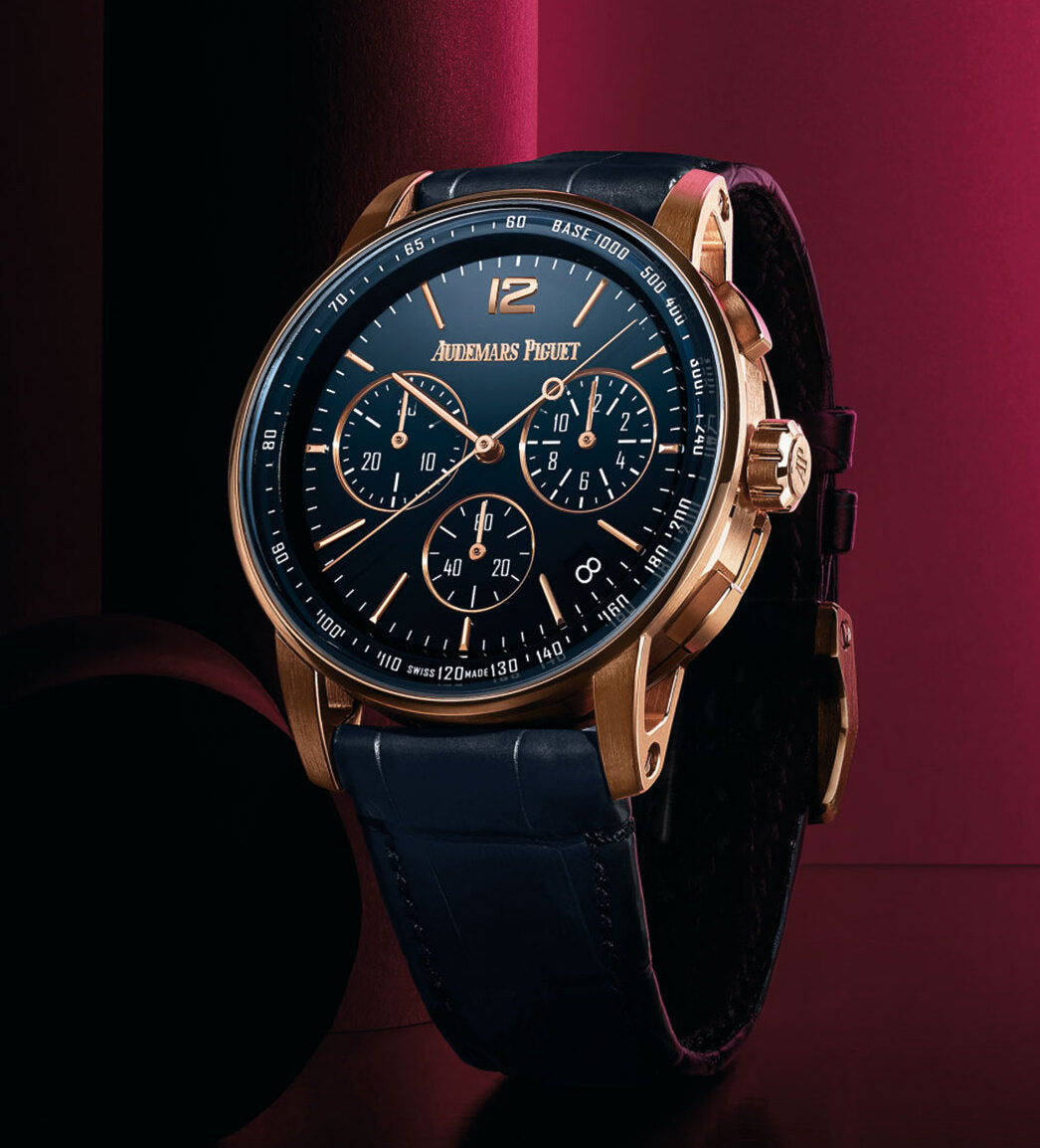 Self Winding Chronograph Blue Lacquered Dial Code 11.59 by Luismartinz