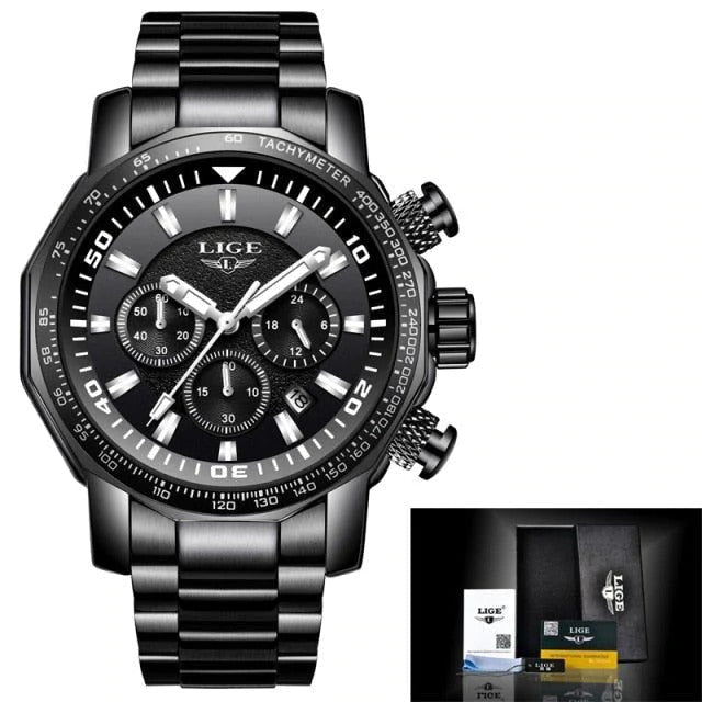 Watches For Men's Quartz Stainless Steel | Chronograph Men’s Watch – 043