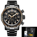 Watches For Men's Quartz Stainless Steel | Chronograph Men’s Watch – 043