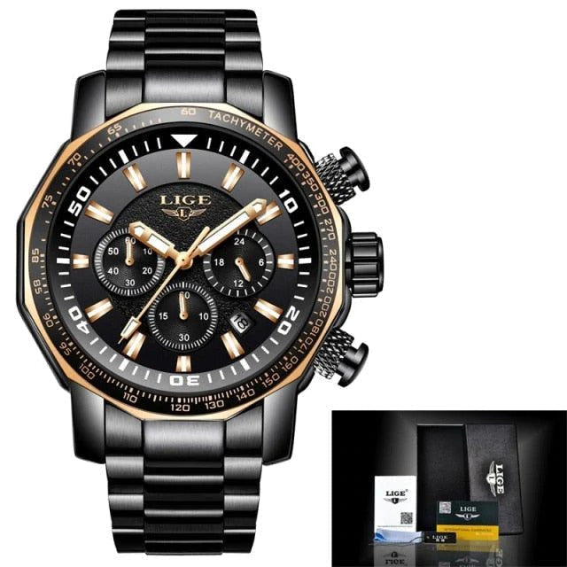 Watches For Men's Quartz Stainless Steel | Chronograph Men’s Watch – 043