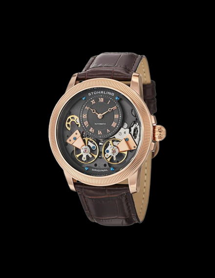 Luxury Gemini II Brown Grey Stainless Steel || Chronograph Men’s Watch – 051