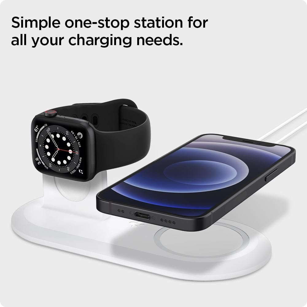 MagFit Duo showing its simple one-stop station for all your charging needs