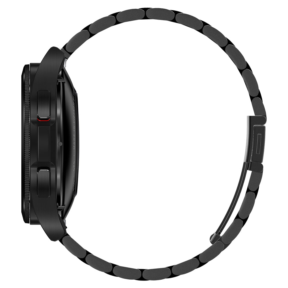 Galaxy Watch 4 Cklassic (41mm) Watch Band Modern Fit (20mm) in black showing the side view