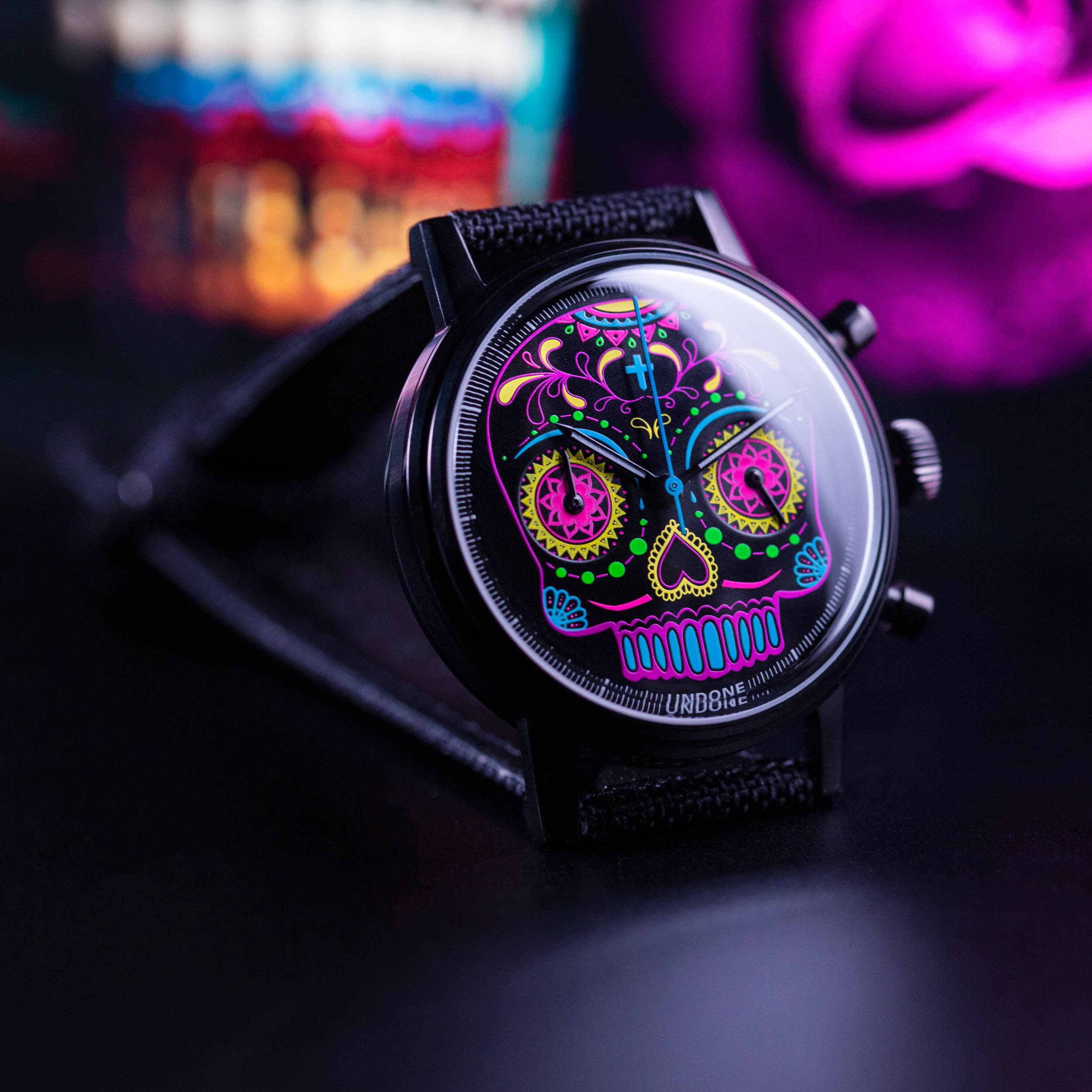UNDONE Calavera Neon Chrono