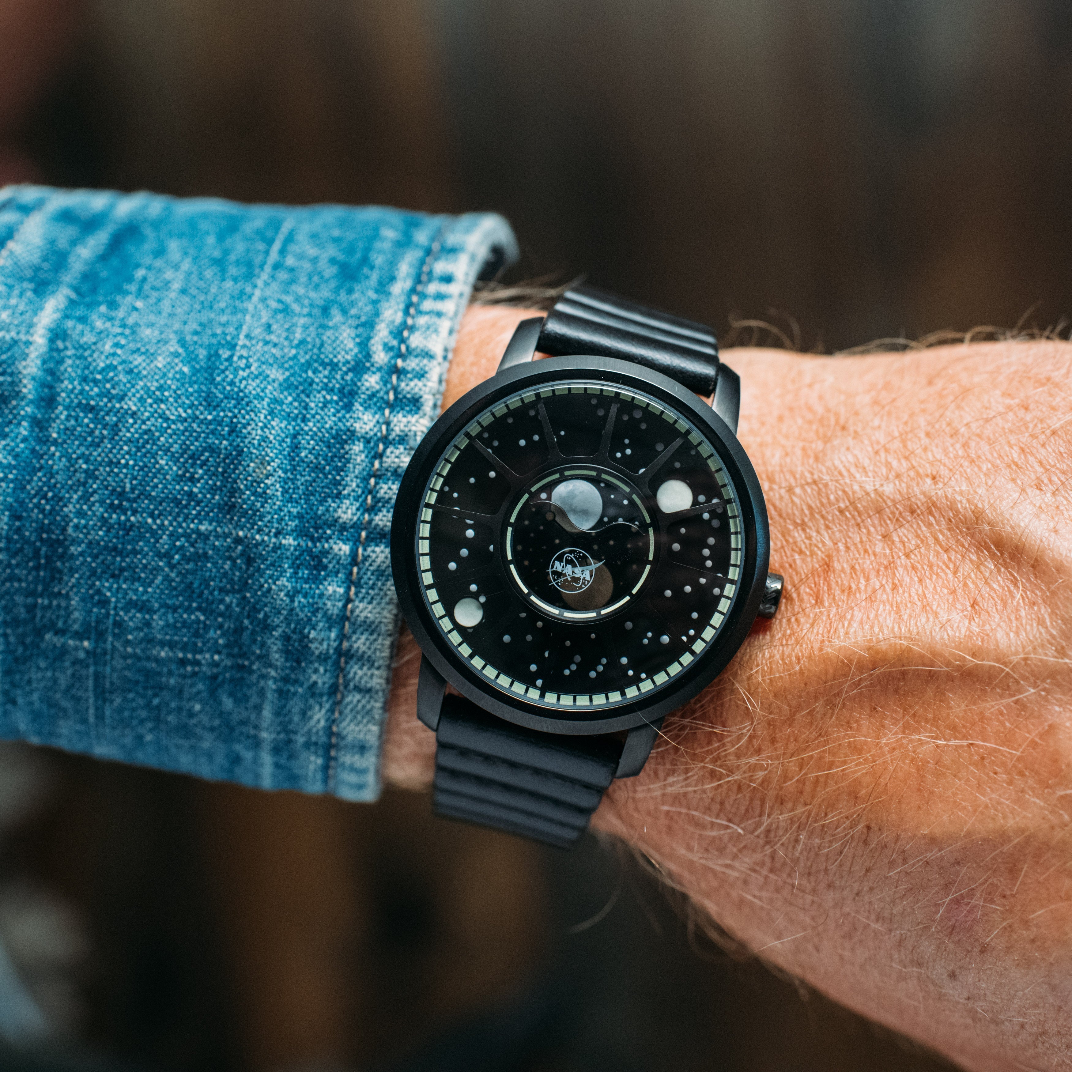 Xeric NASA Apollo 15 American Moonphase Black Hole