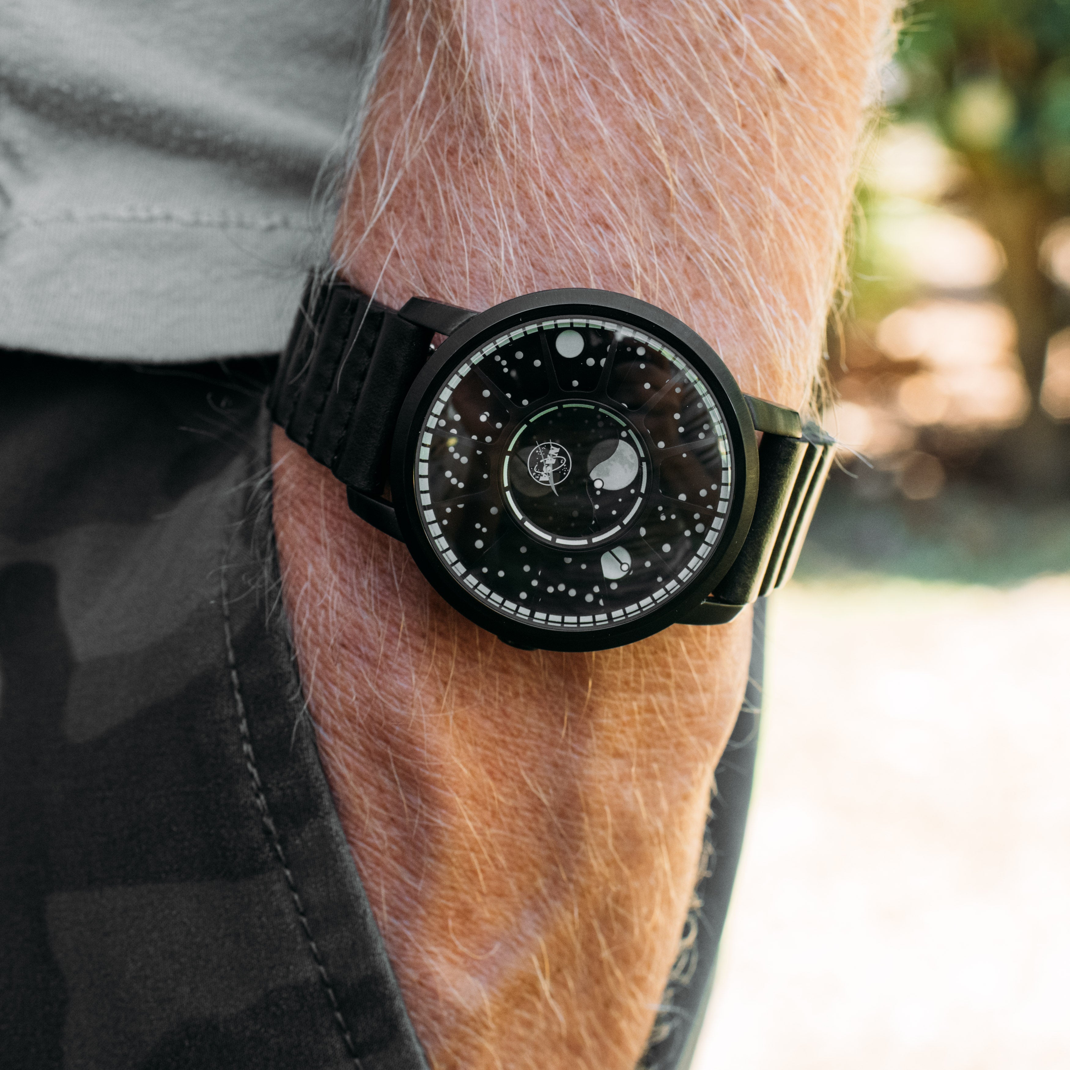 Xeric NASA Apollo 15 American Moonphase Black Hole